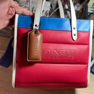 Coach Bags Coach Field Tote 22 With Colorblock Quilting And